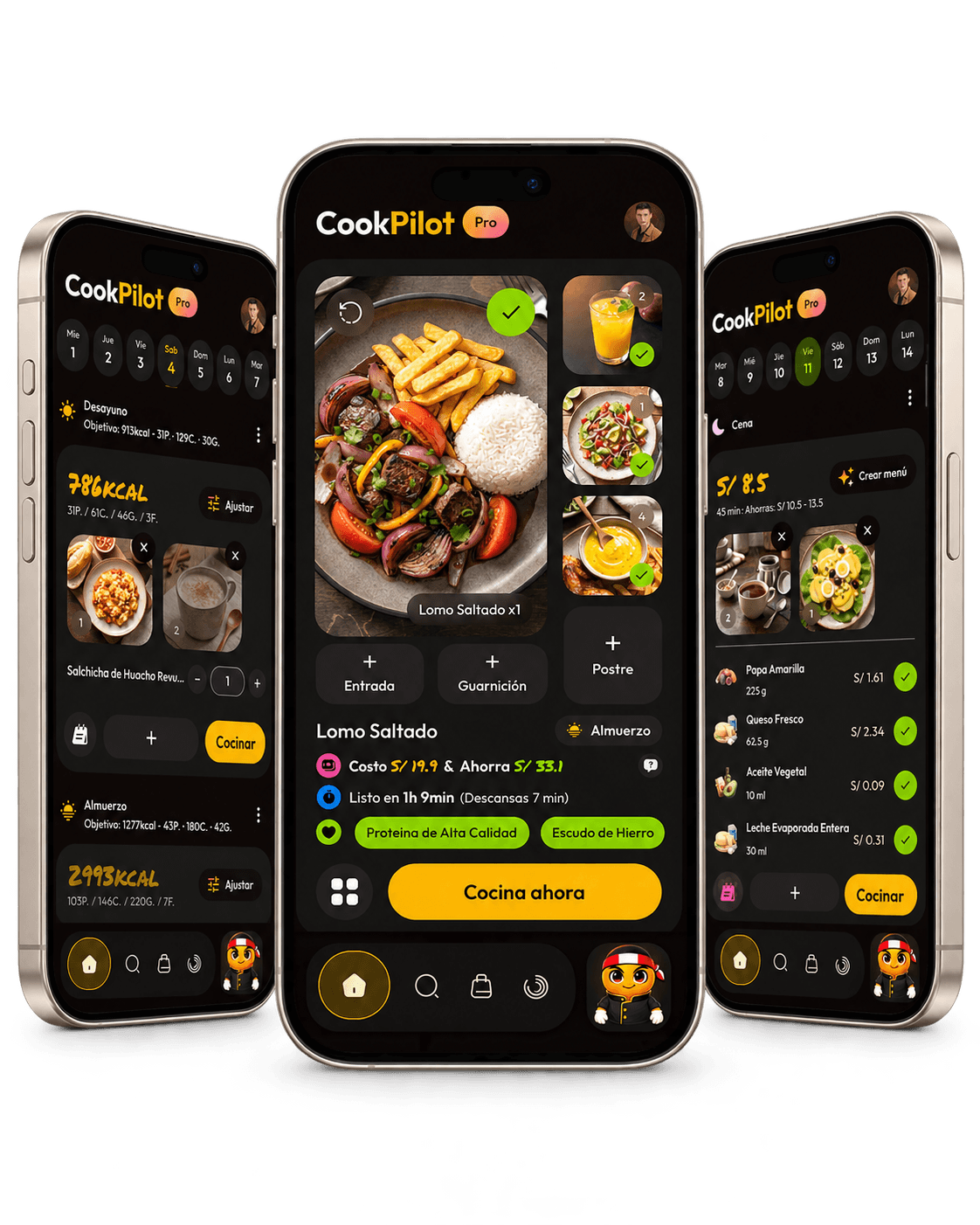 CookPilot CookPlan connecting meals across a week