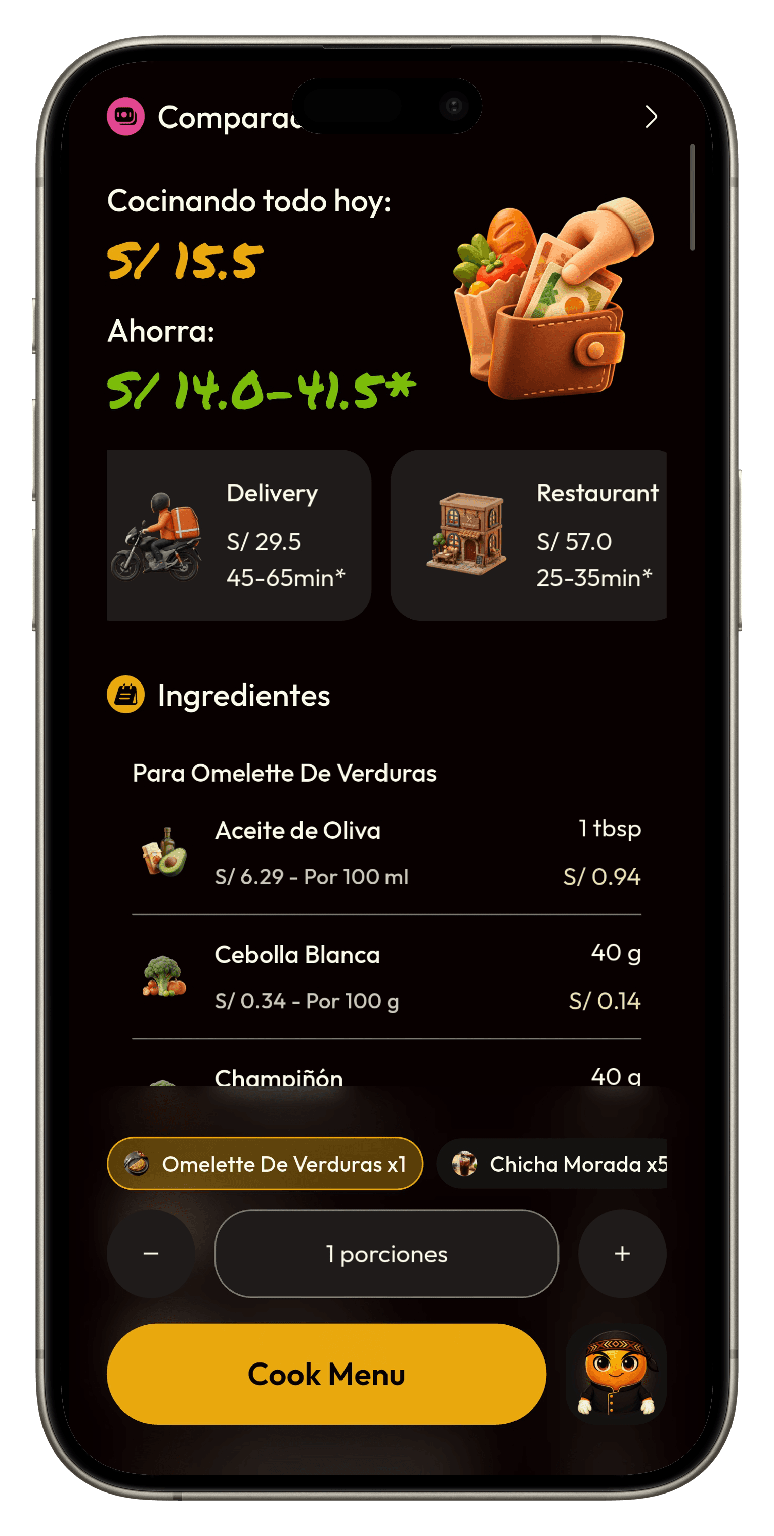 Cocina para ahorrar plata