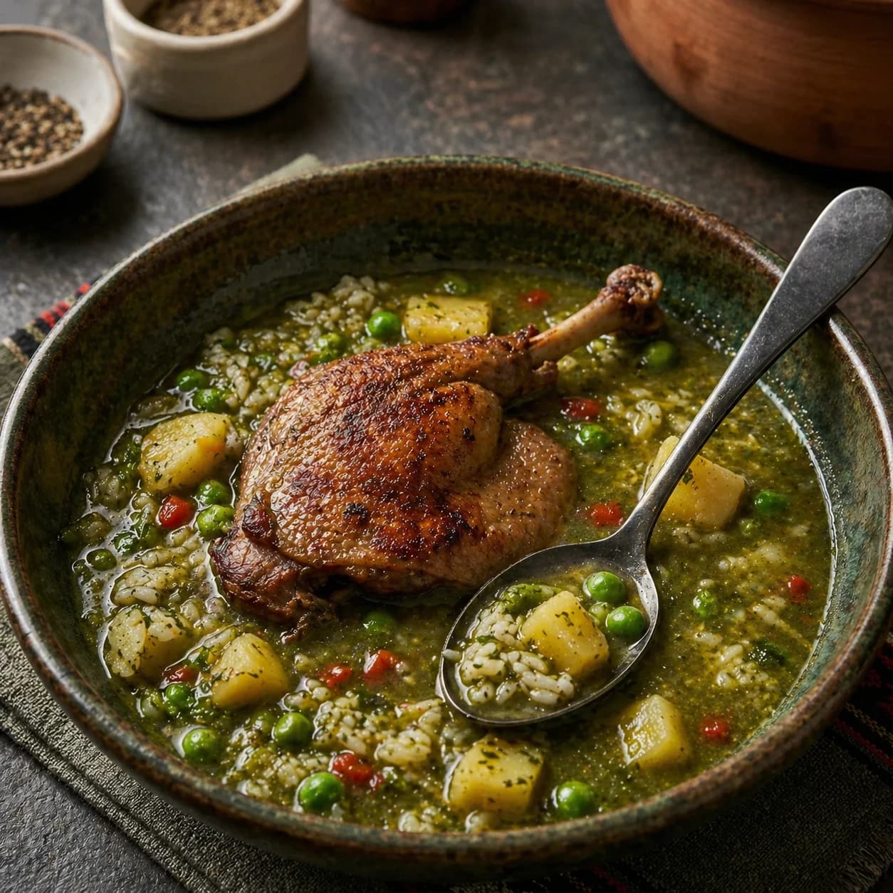 Peruvian Duck Aguadito