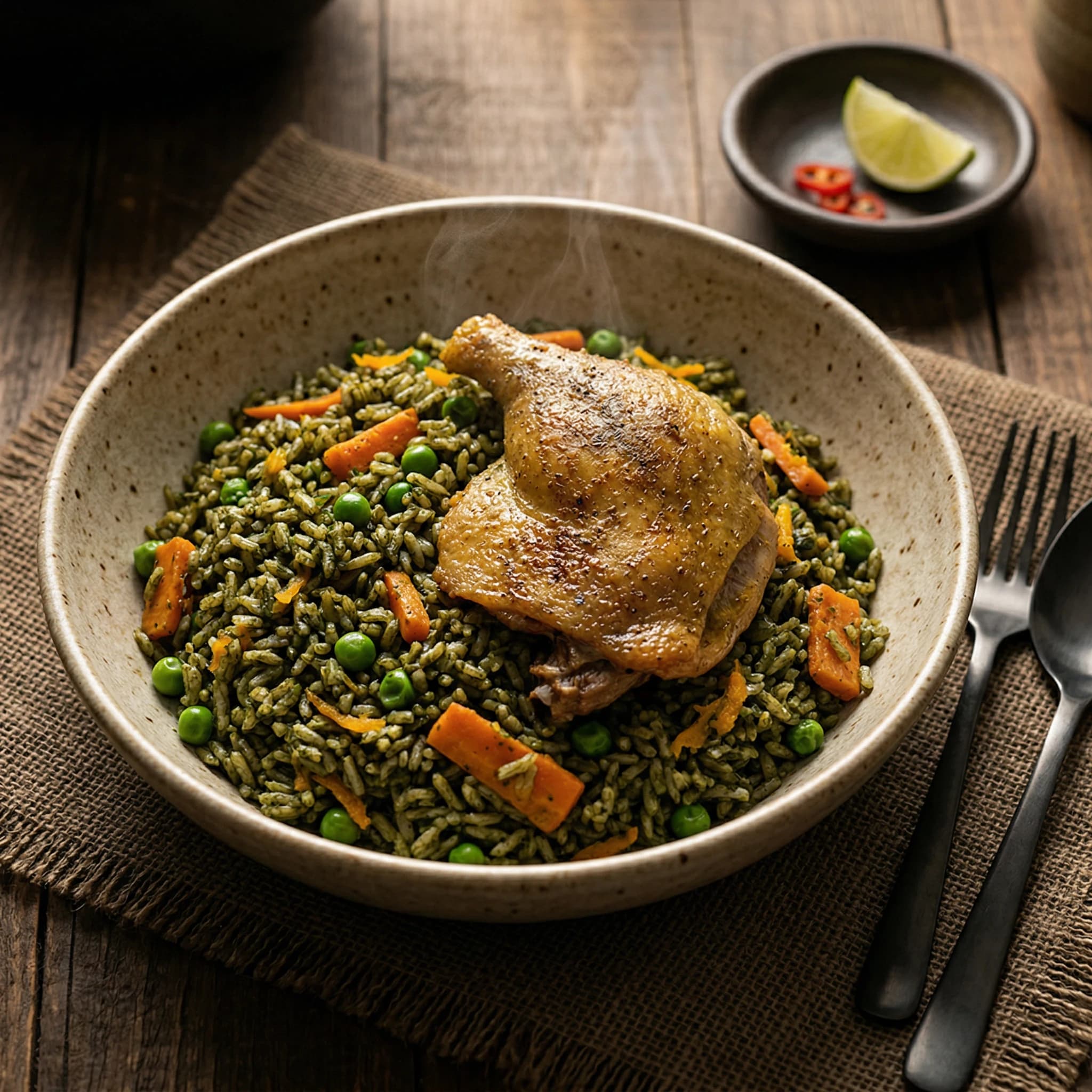 Arroz con Pato a la Chiclayana