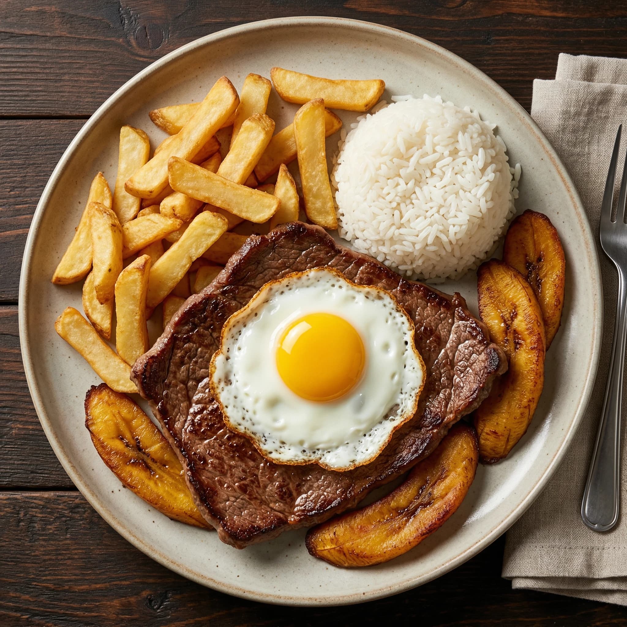 Bistec a lo Pobre