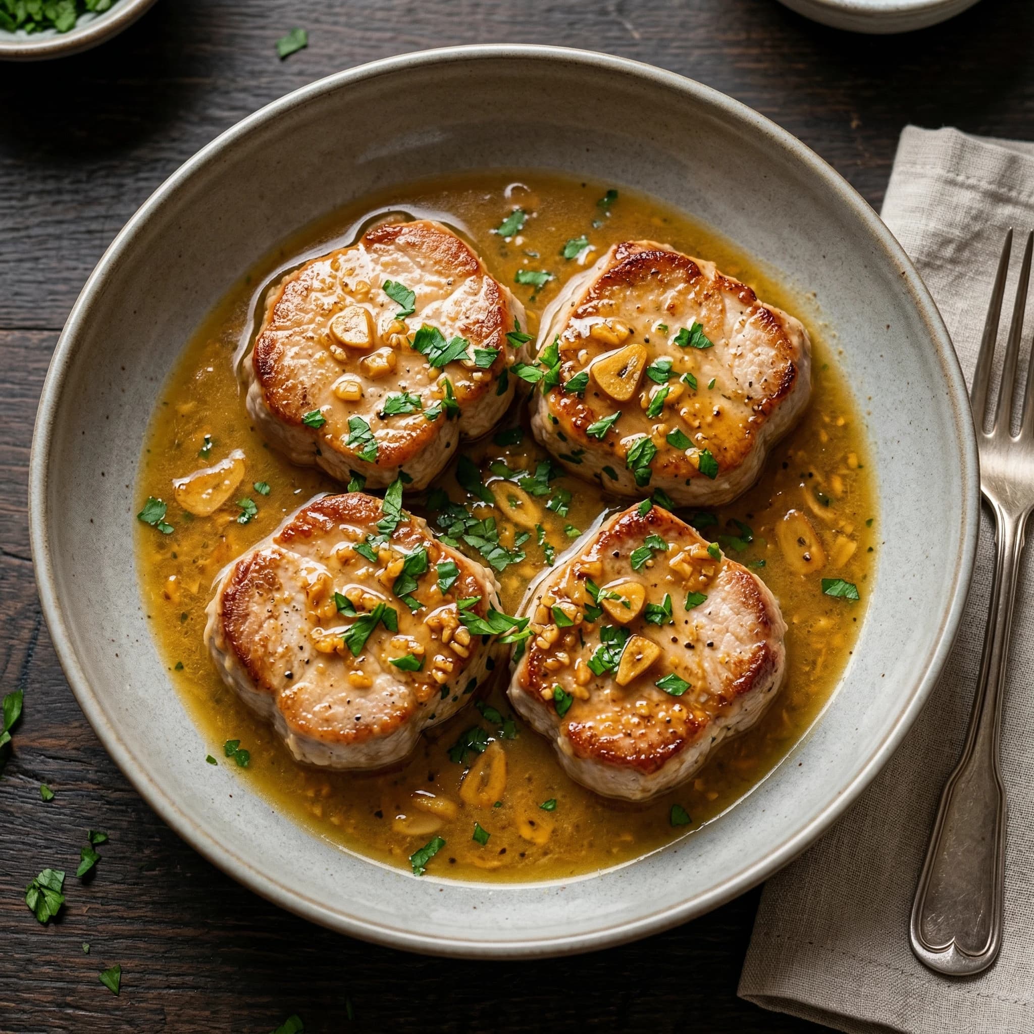 Garlic Pork Medallions