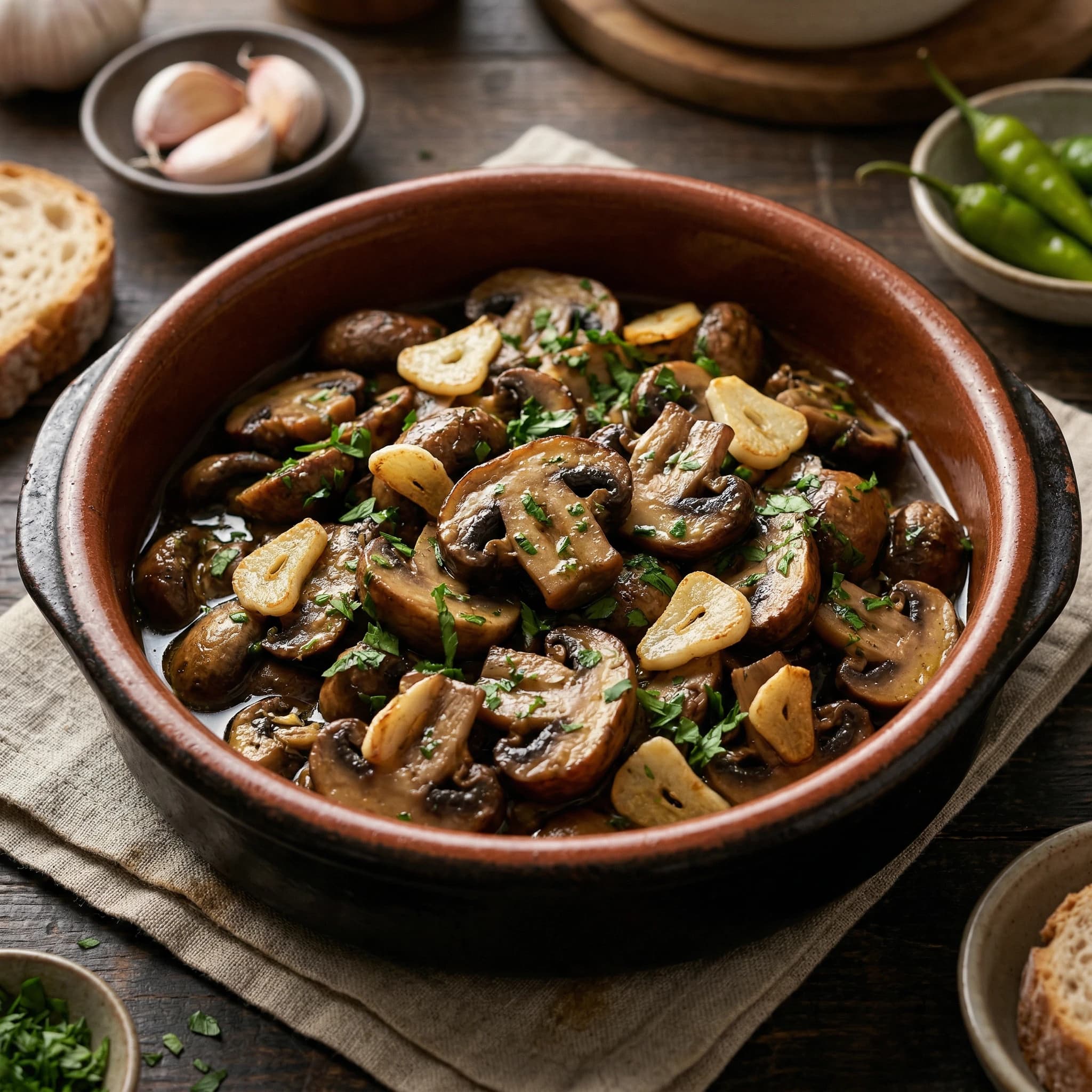 Champiñones Al Ajillo