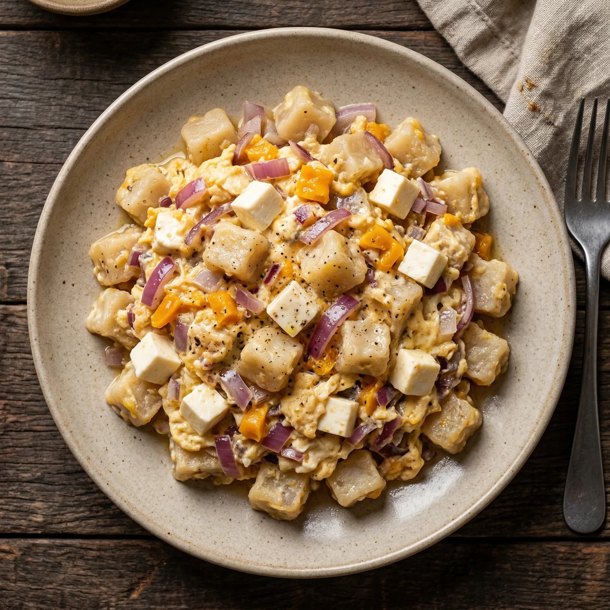 Chuño with Scrambled Egg