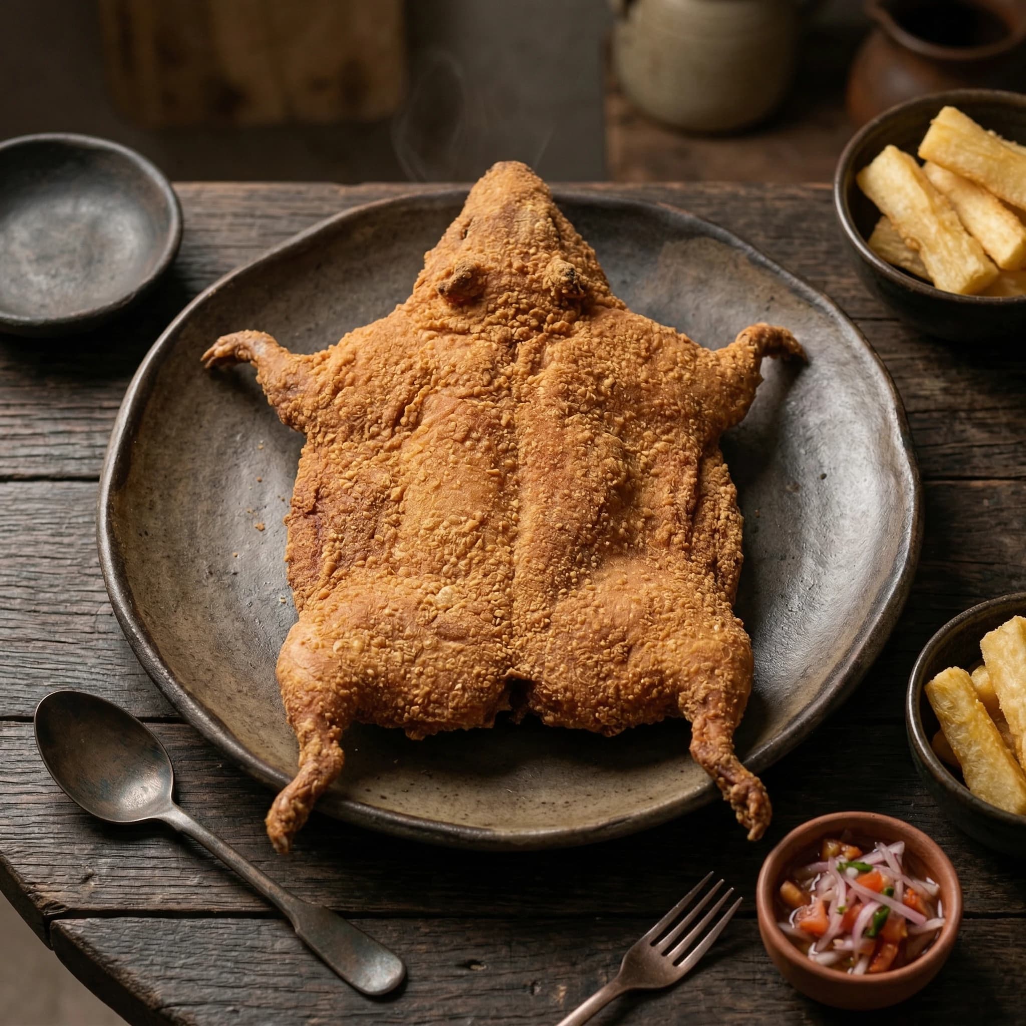 Pressed Fried Guinea Pig