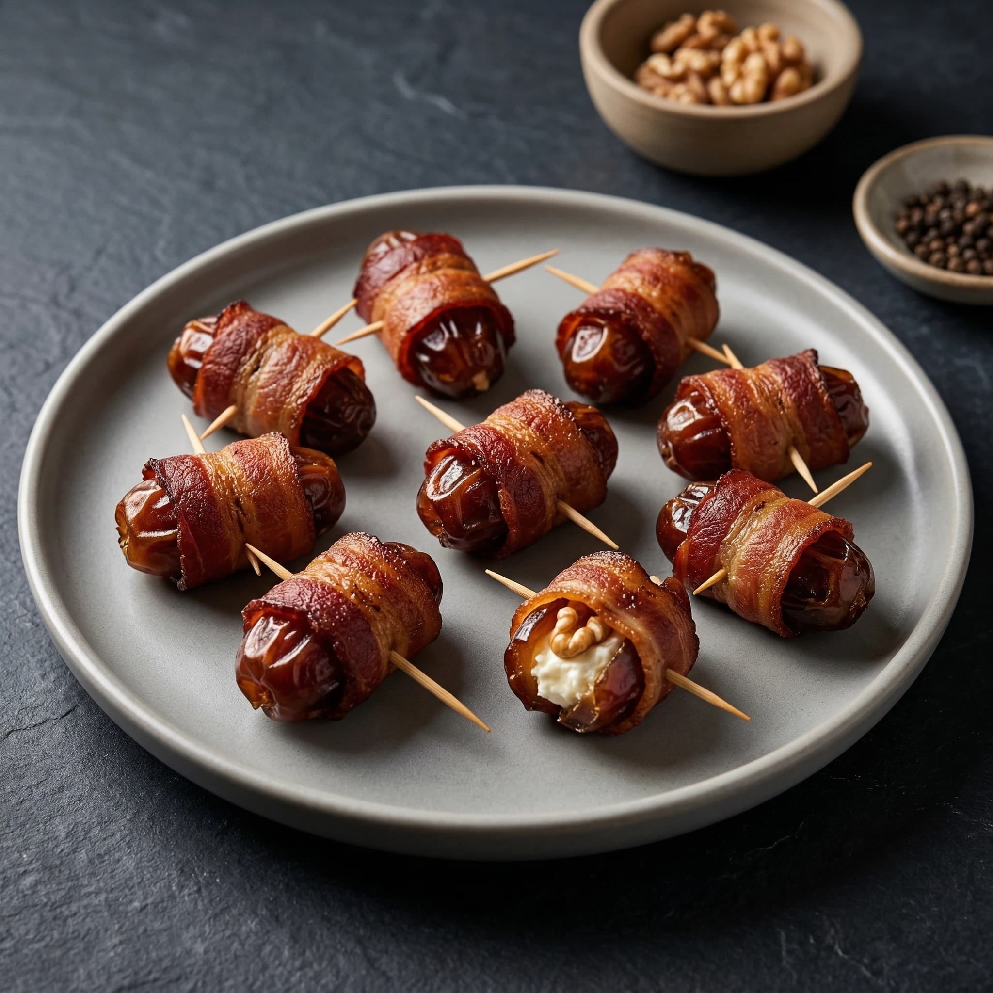 Bacon-Wrapped Stuffed Dates