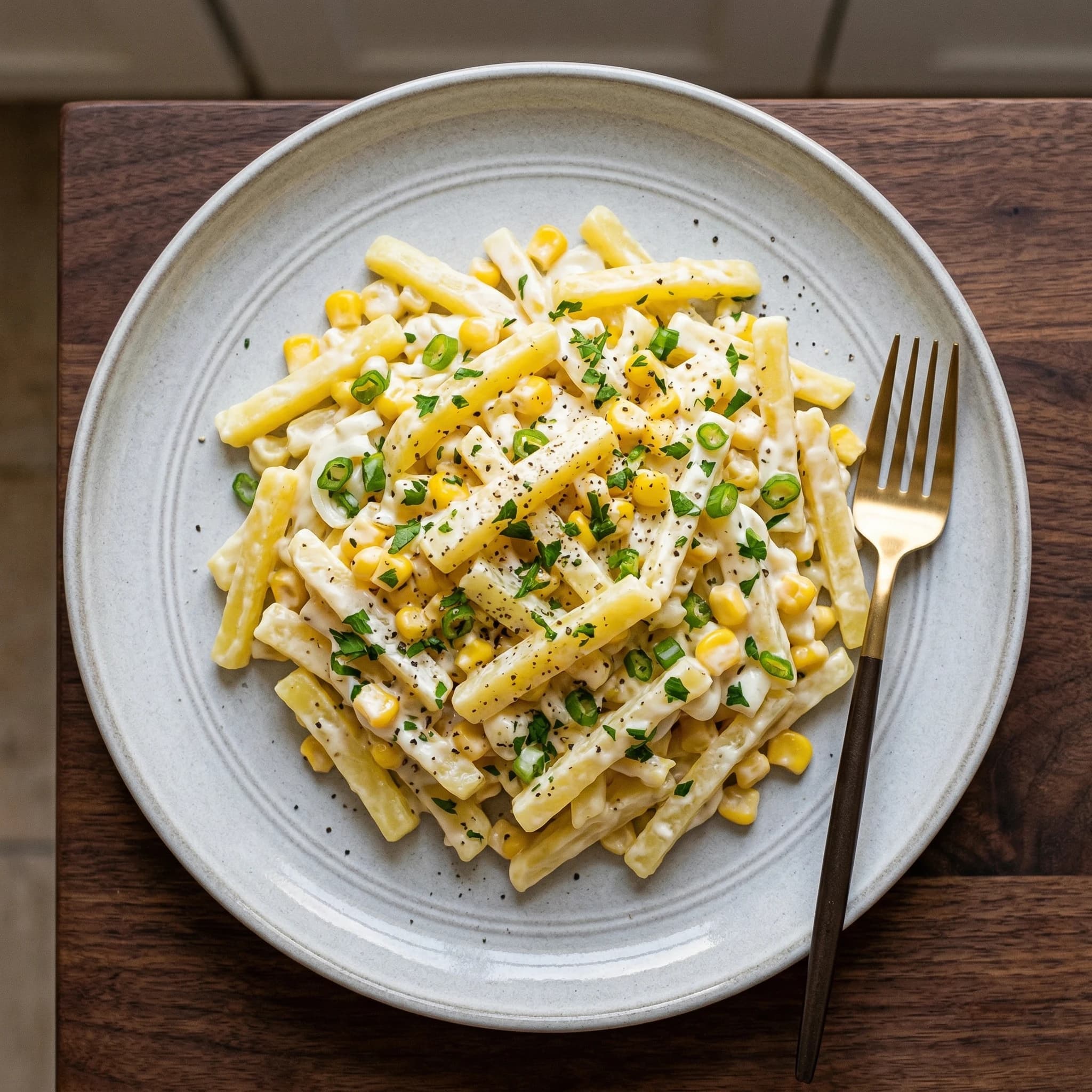 Olluco and Corn Salad
