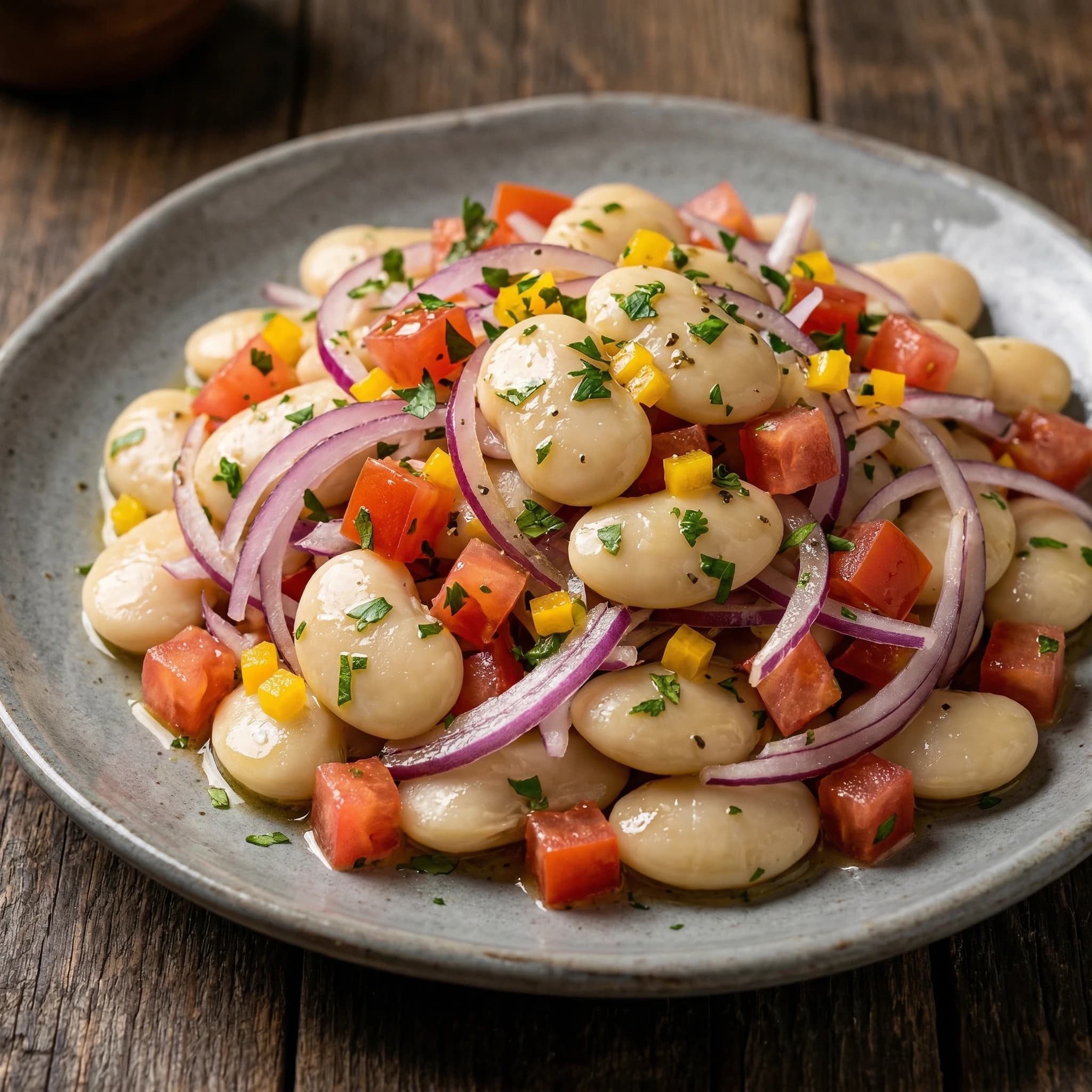 Peruvian Lima Bean Salad