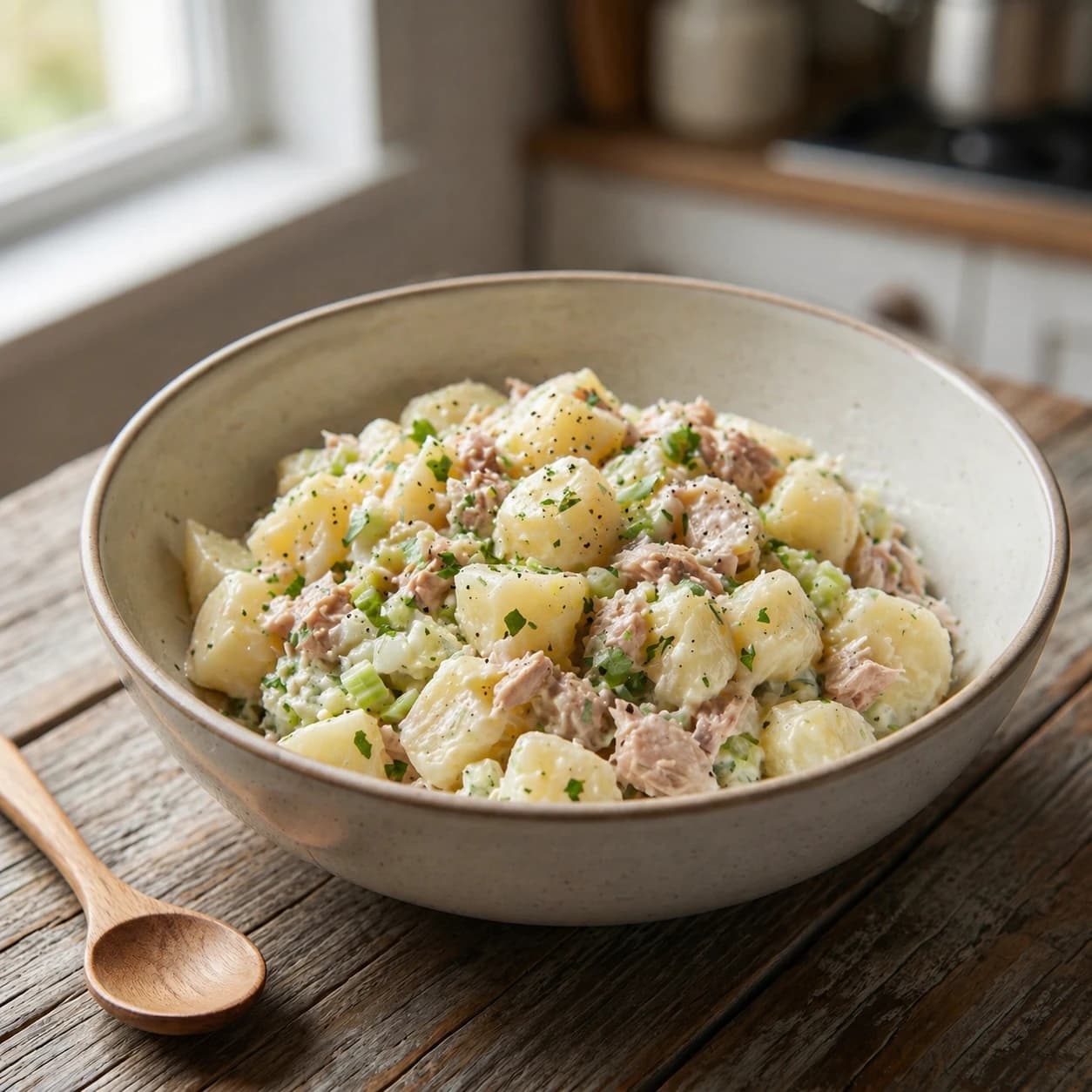 Creamy Potato And Tuna Salad
