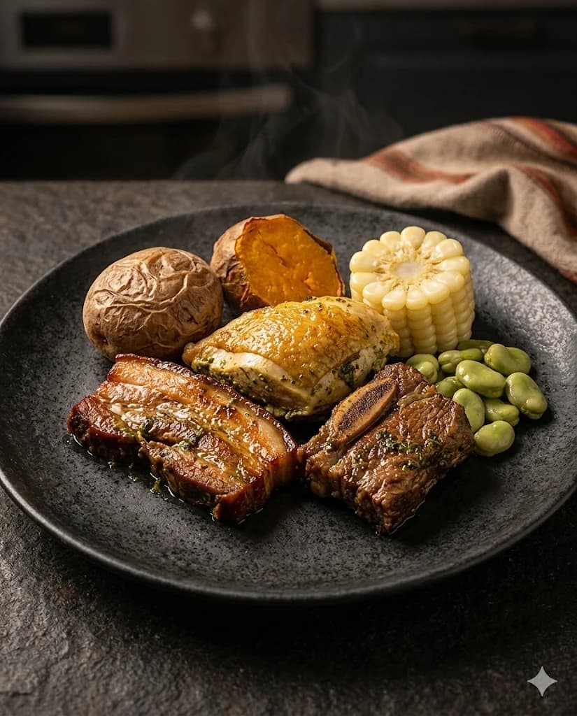 Three-Meat Pachamanca