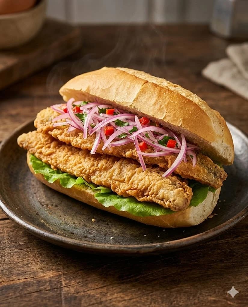 Pan con Pejerrey
