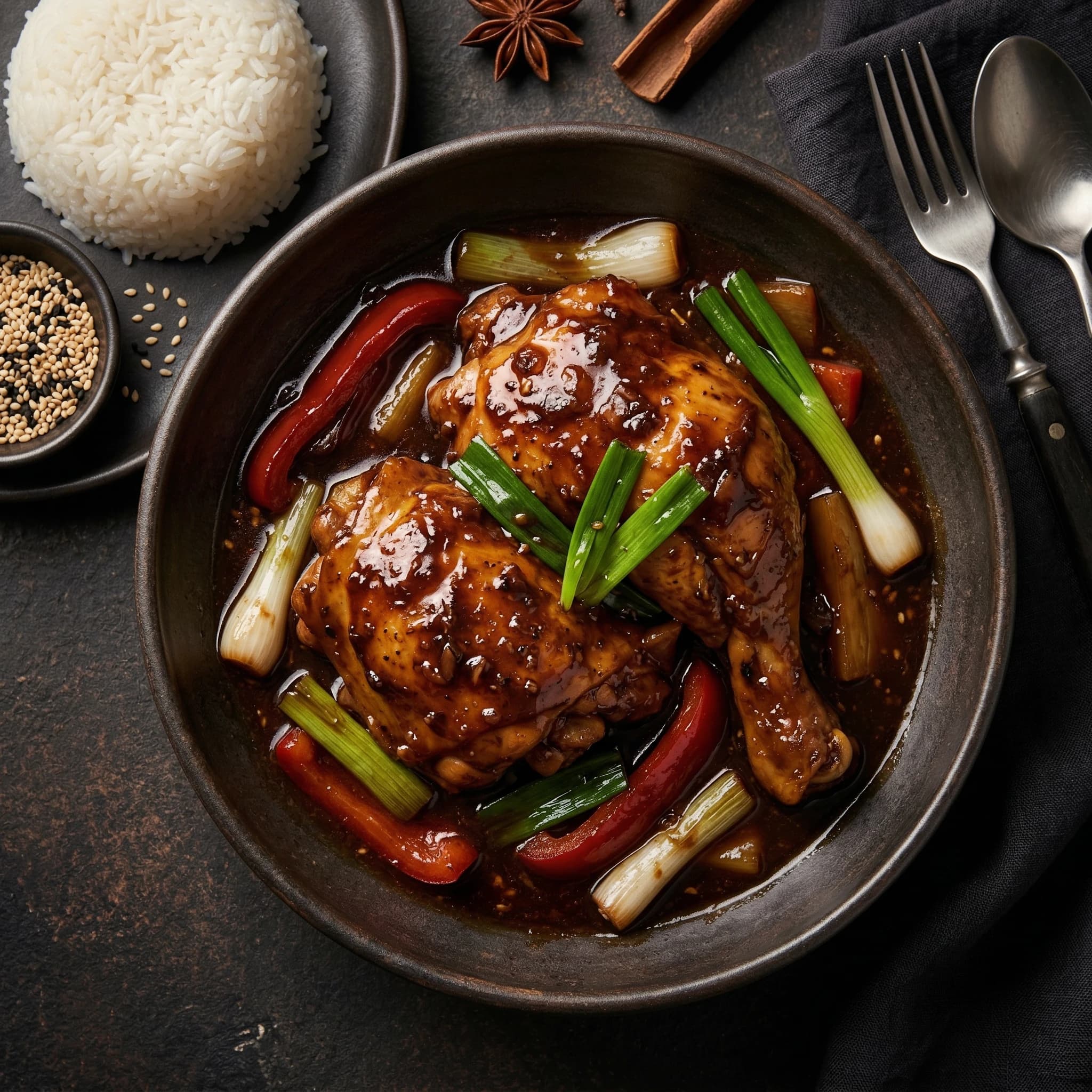 Soy-Braised Chifa Chicken