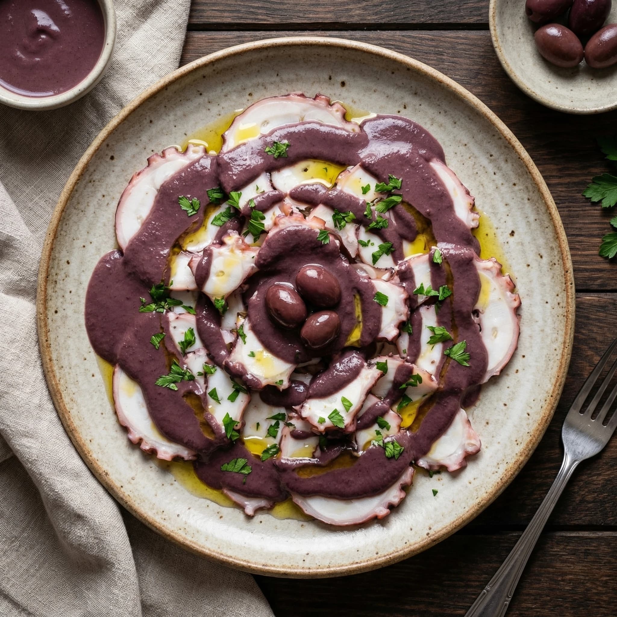 Octopus with Olive Sauce