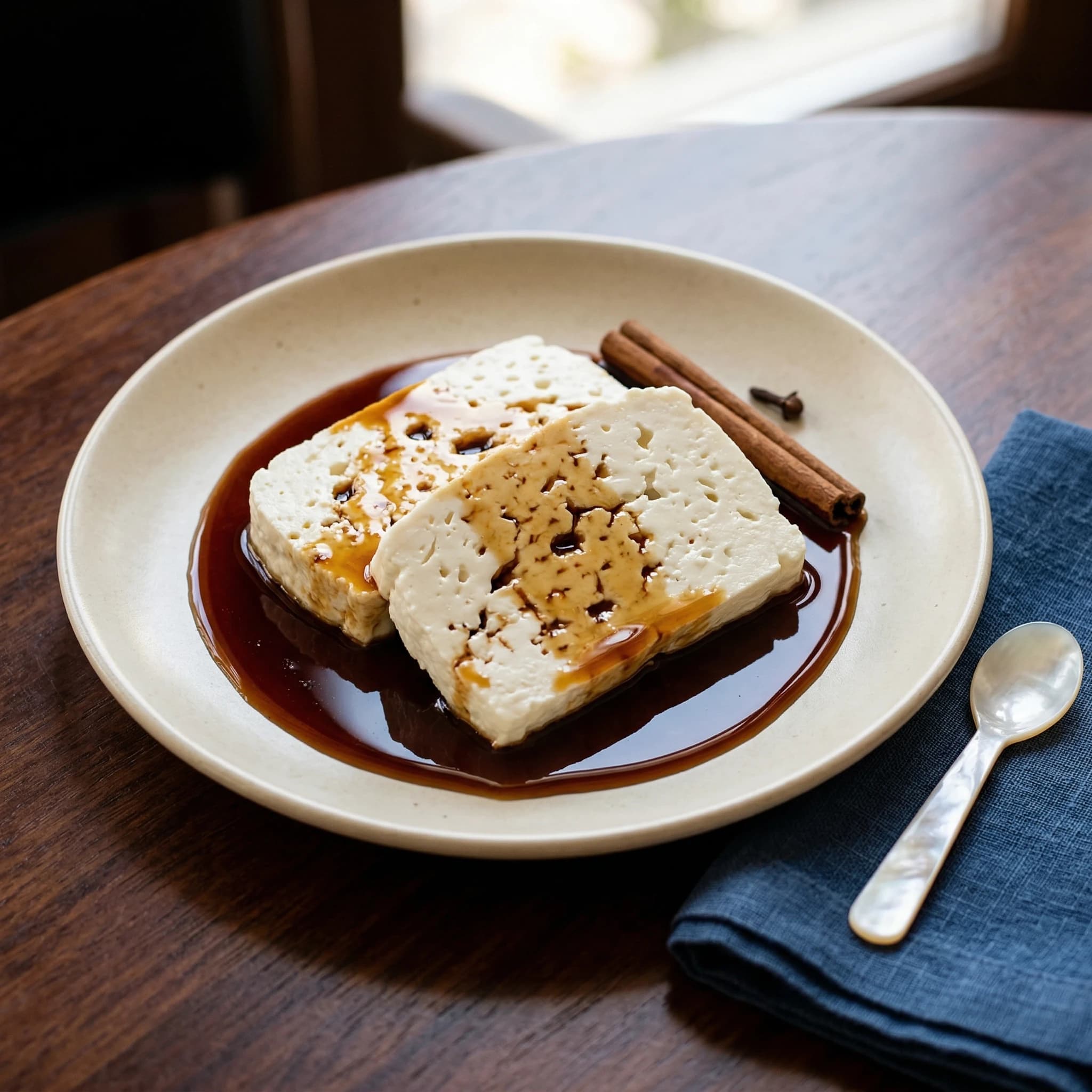 Andean Quesillo With Chancaca Syrup