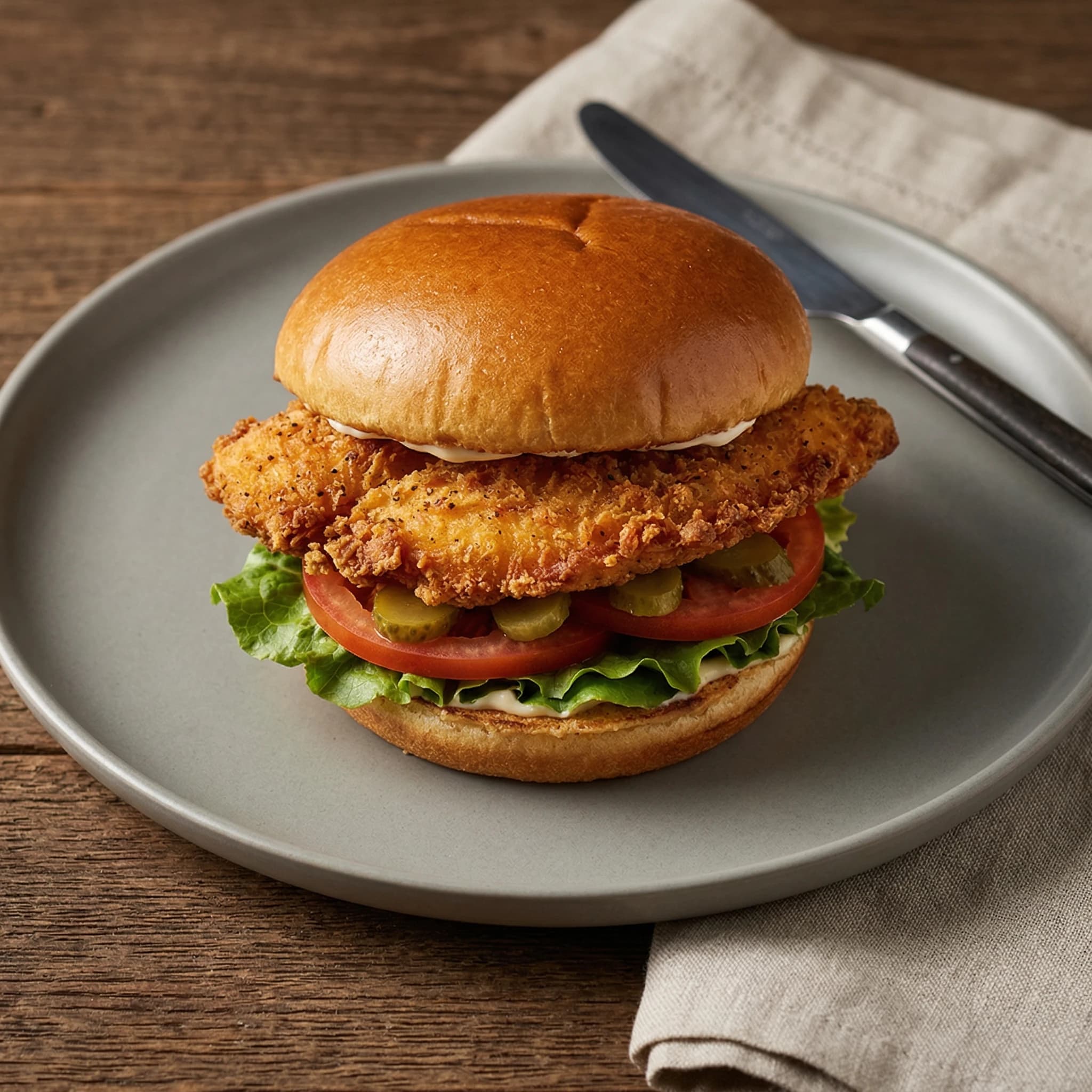 Sándwich de Pollo Empanizado