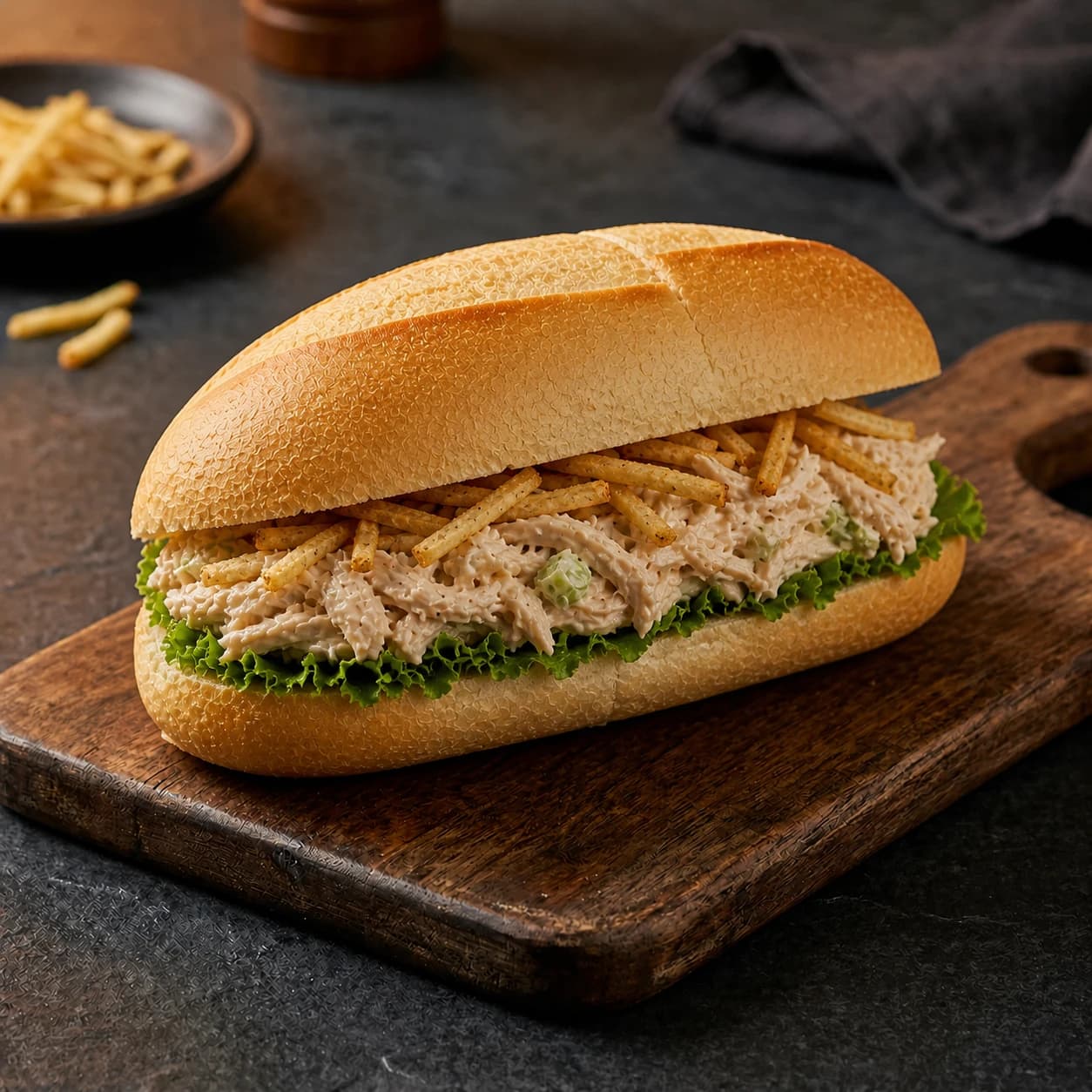 Sánguche de Pollo Deshilachado