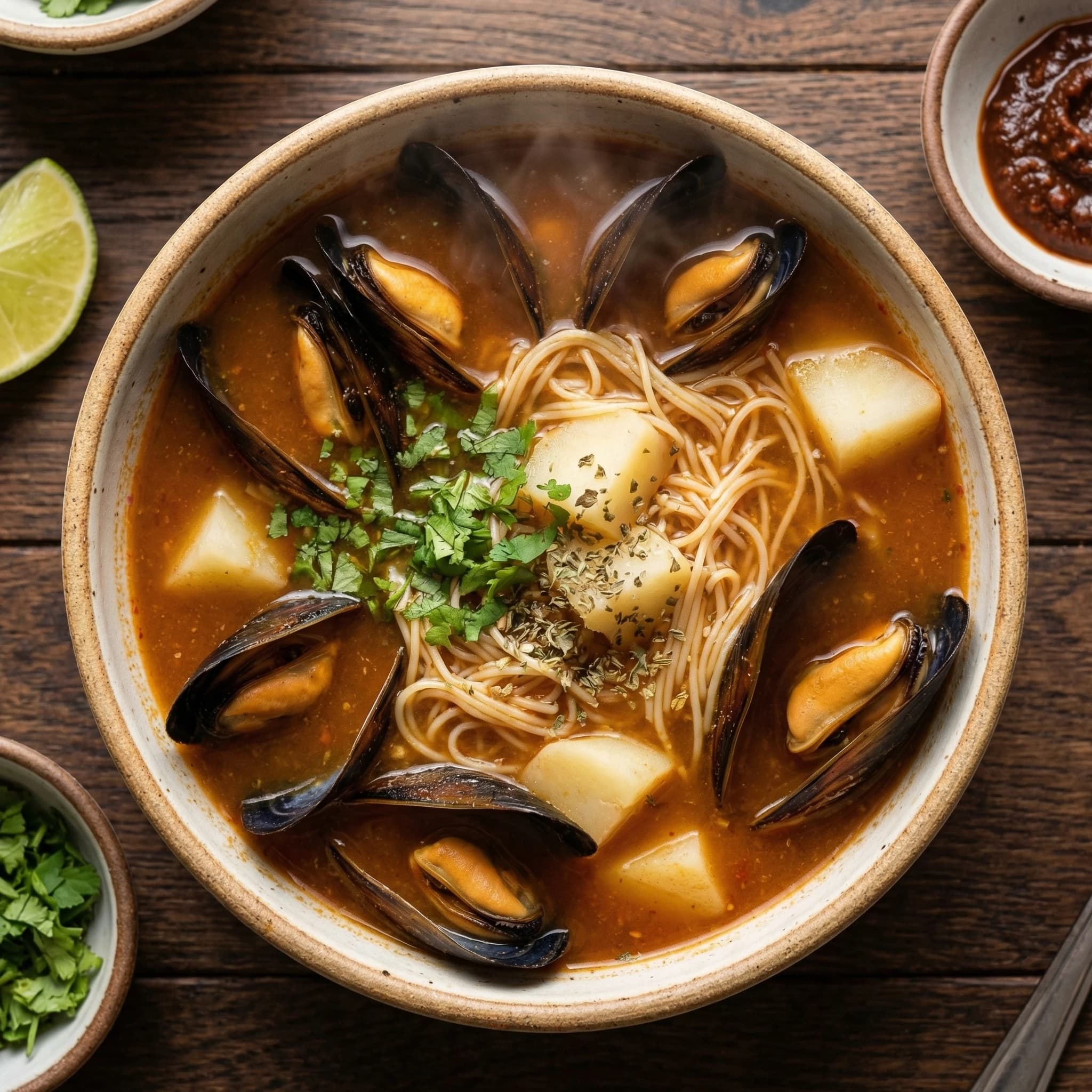 Peruvian Mussel Soup