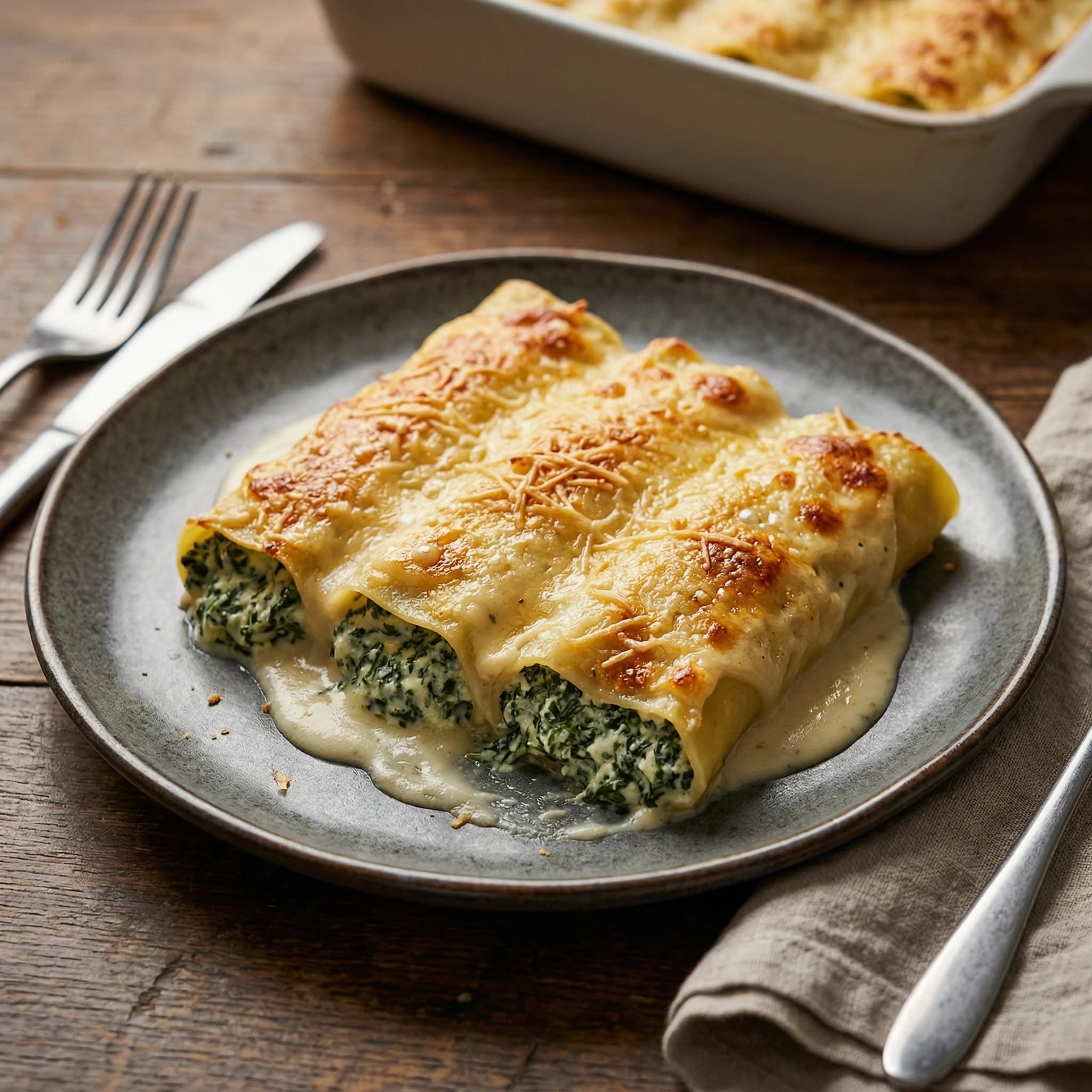 Spinach and Ricotta Cannelloni