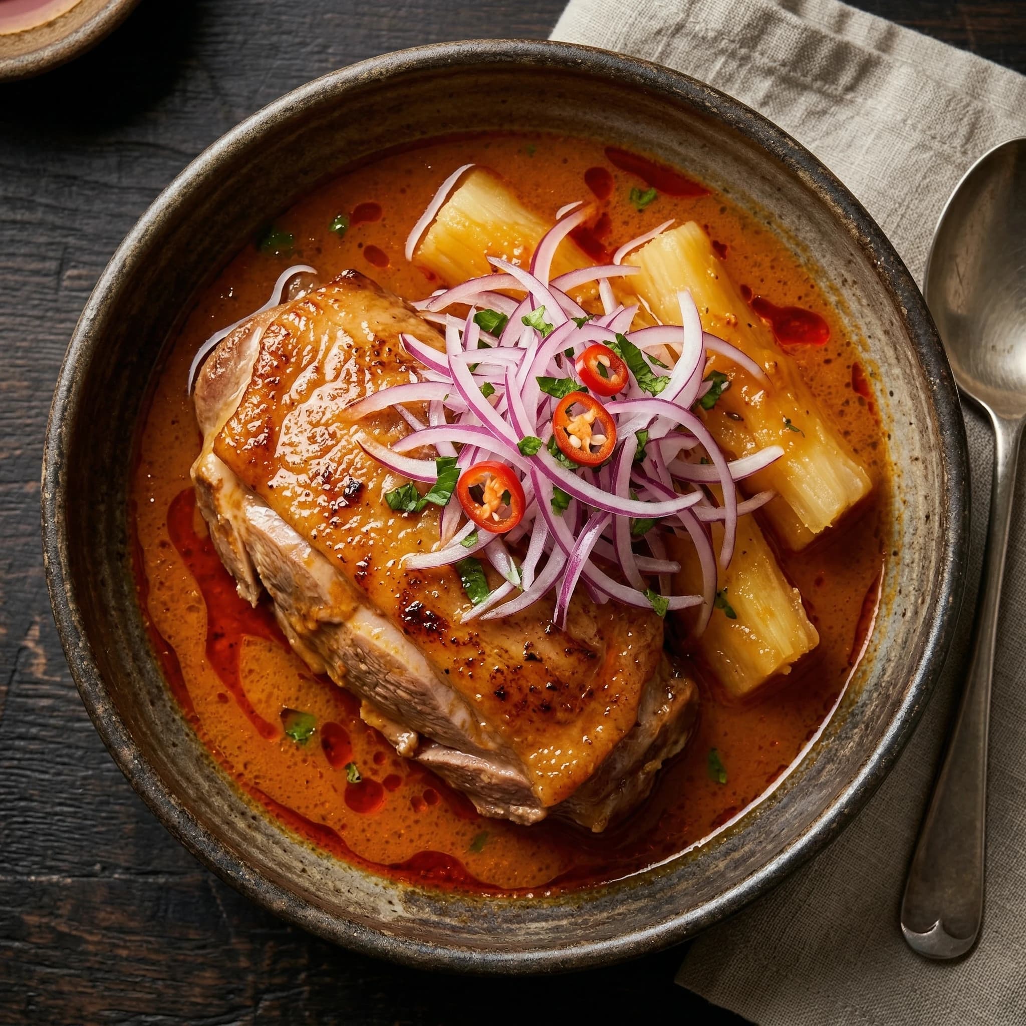 Huacho-Style Duck Ceviche Stew
