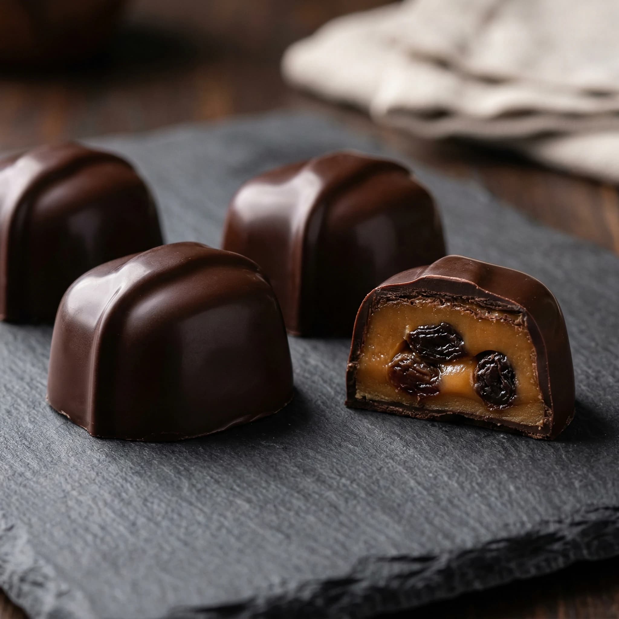 Pisco-Soaked Raisin Chocotejas