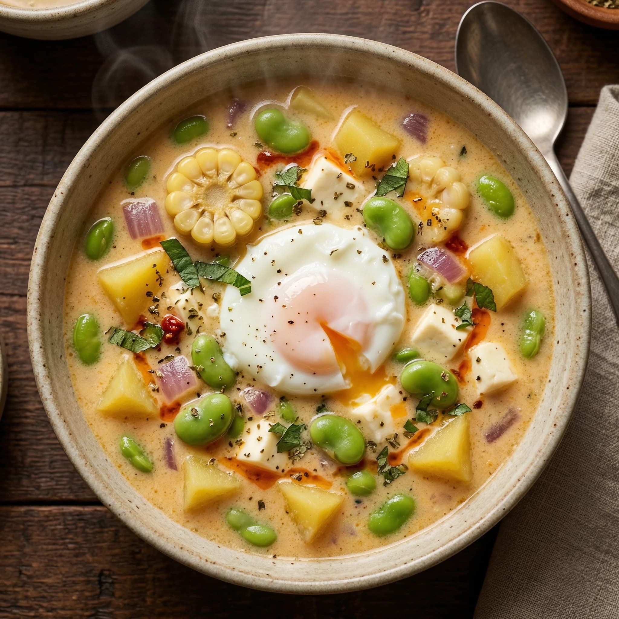 Andean Fava Bean Chowder