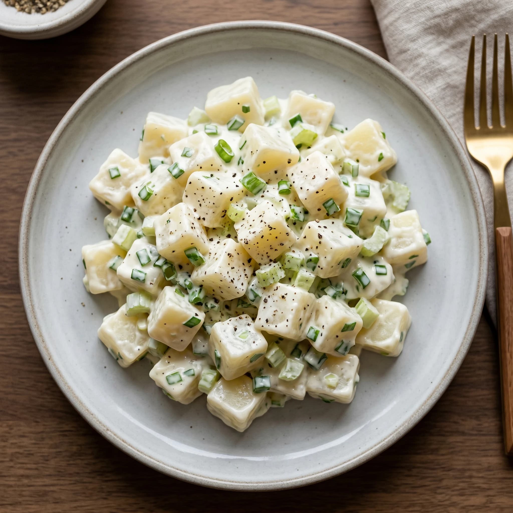 Creamy Potato Salad With Cheese, Yogurt, and Scallions