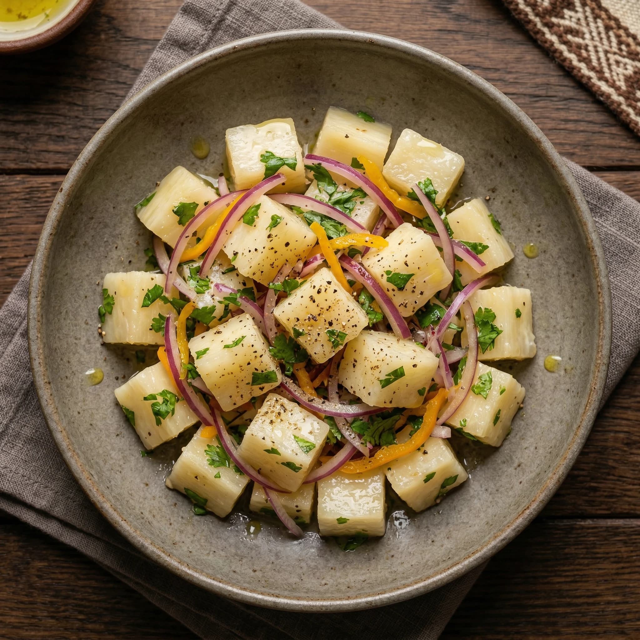 Peruvian Yuca Salad