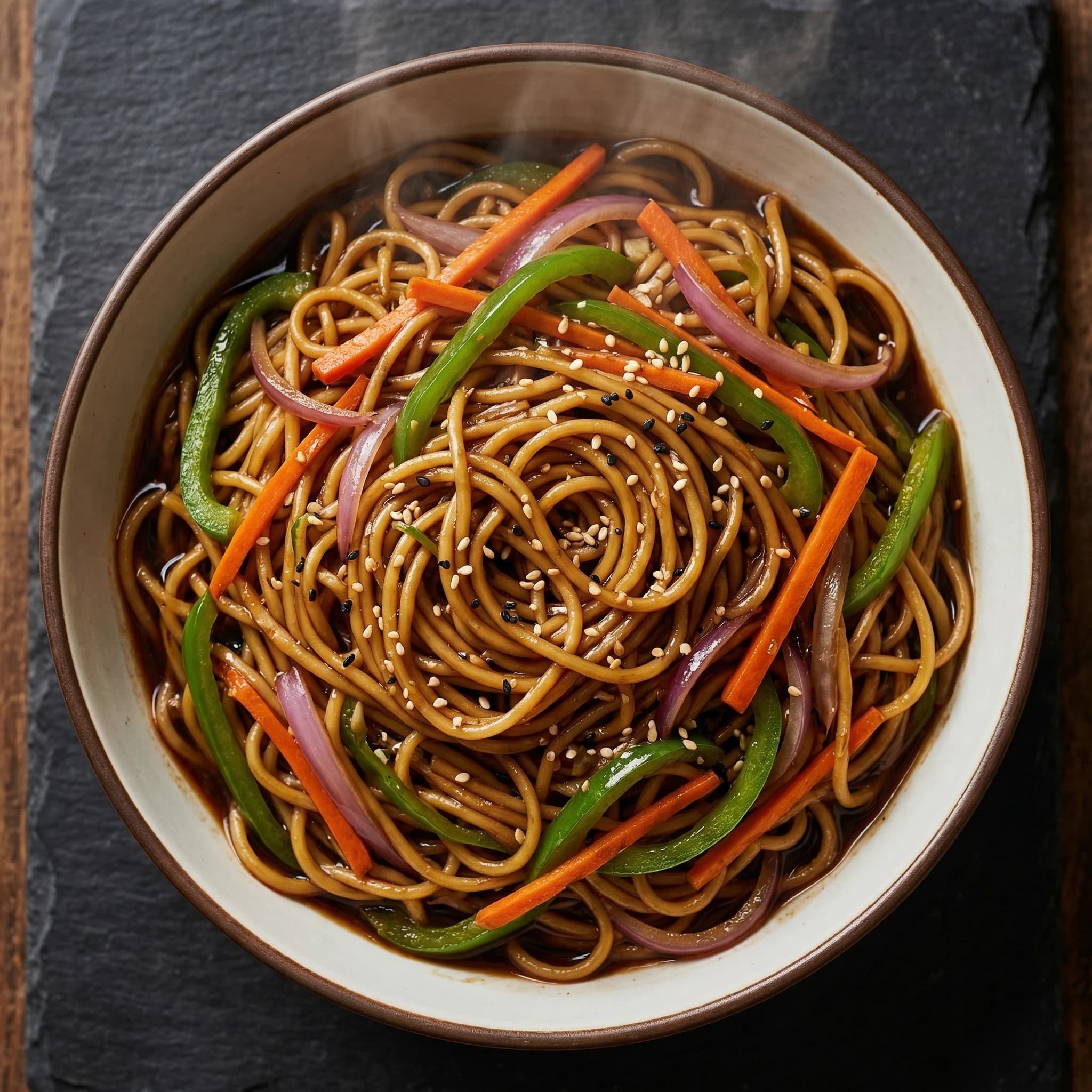 Fideos Teriyaki con Verduras