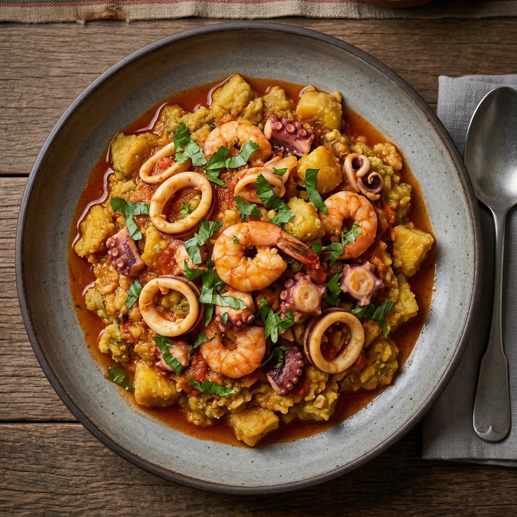 Tumbes-Style Seafood Majarisco