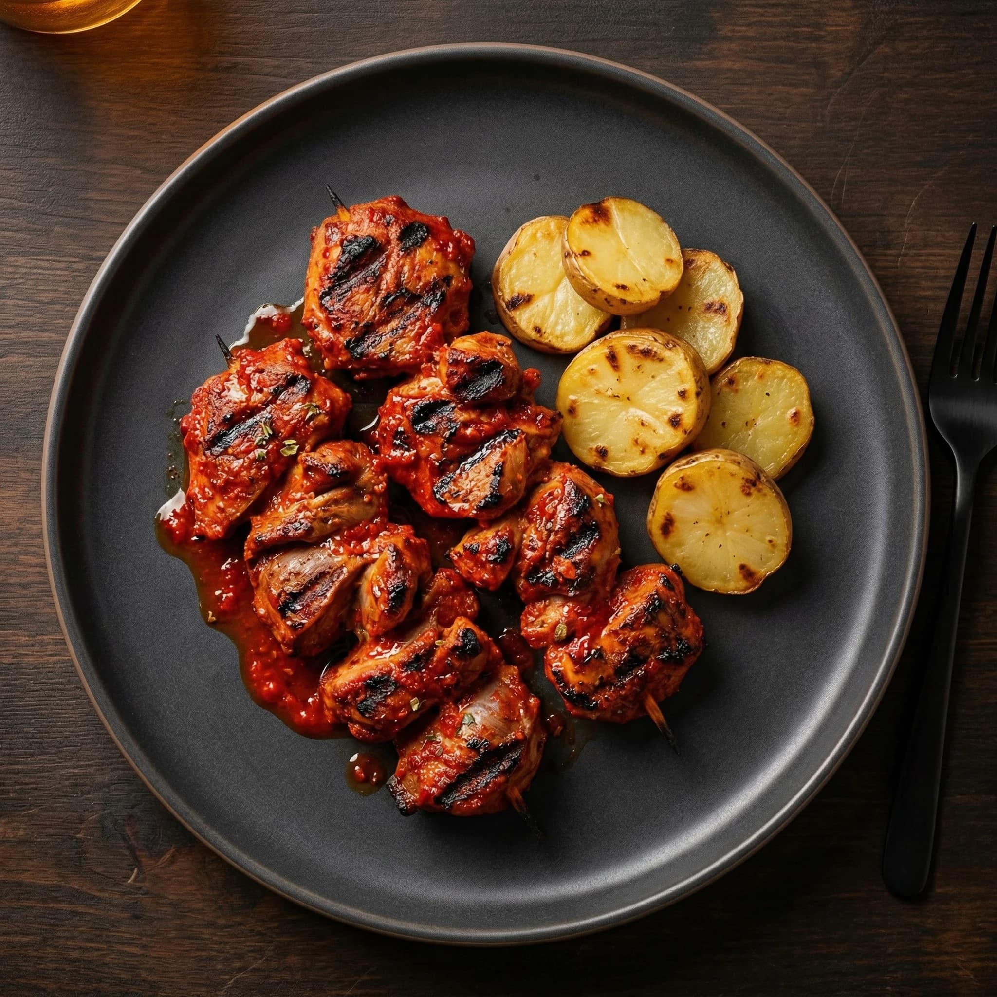 Grilled Chicken Gizzards