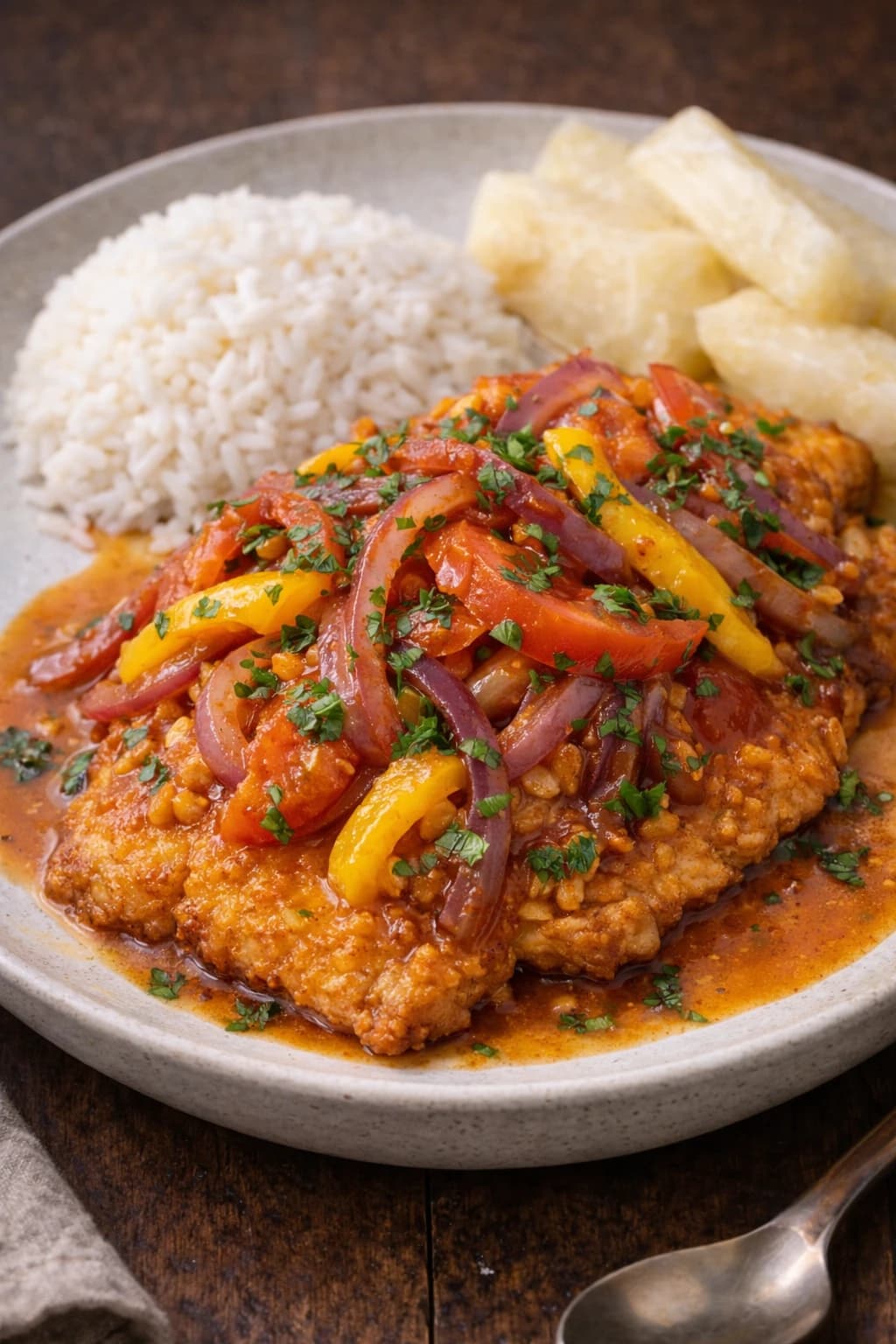 Peruvian Fish Chorrillana