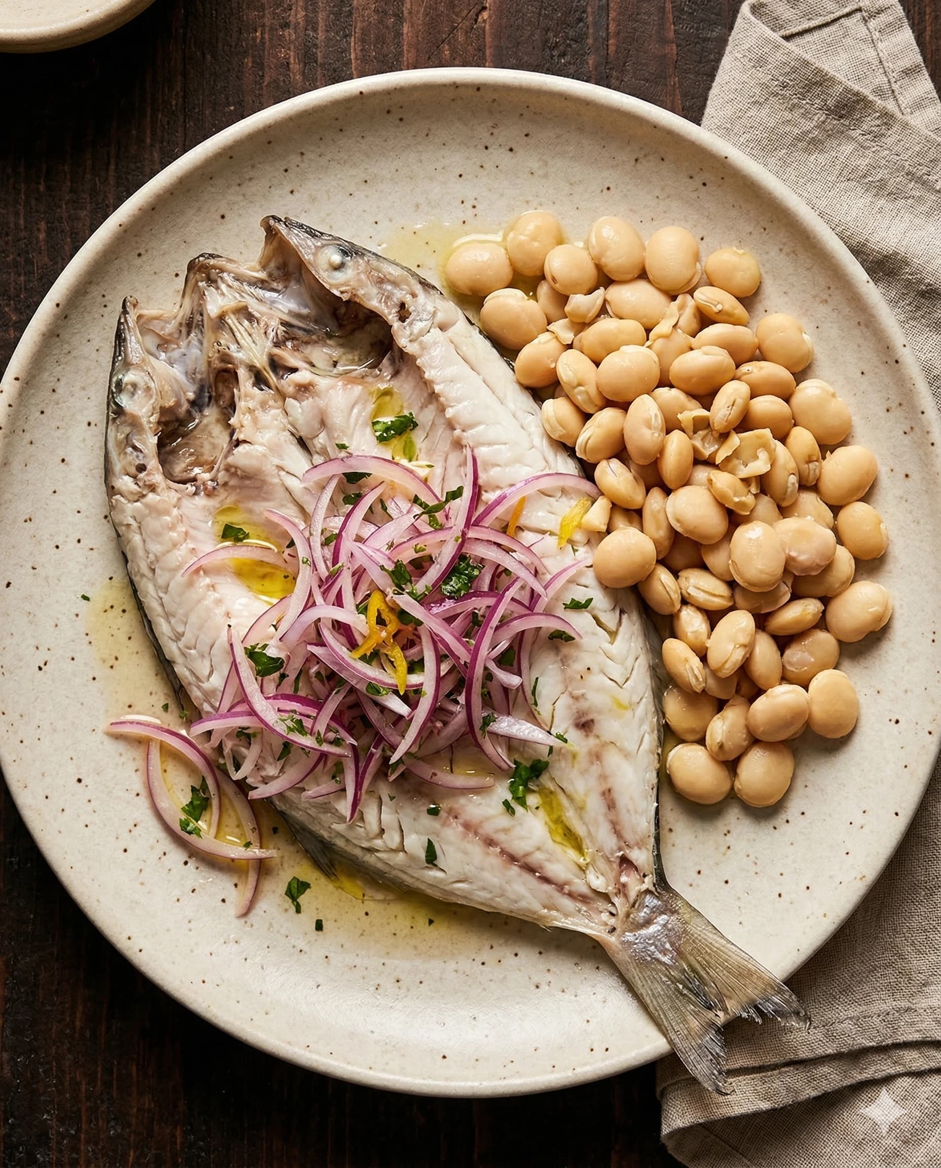 Salted Fish Steeped in Hot Water