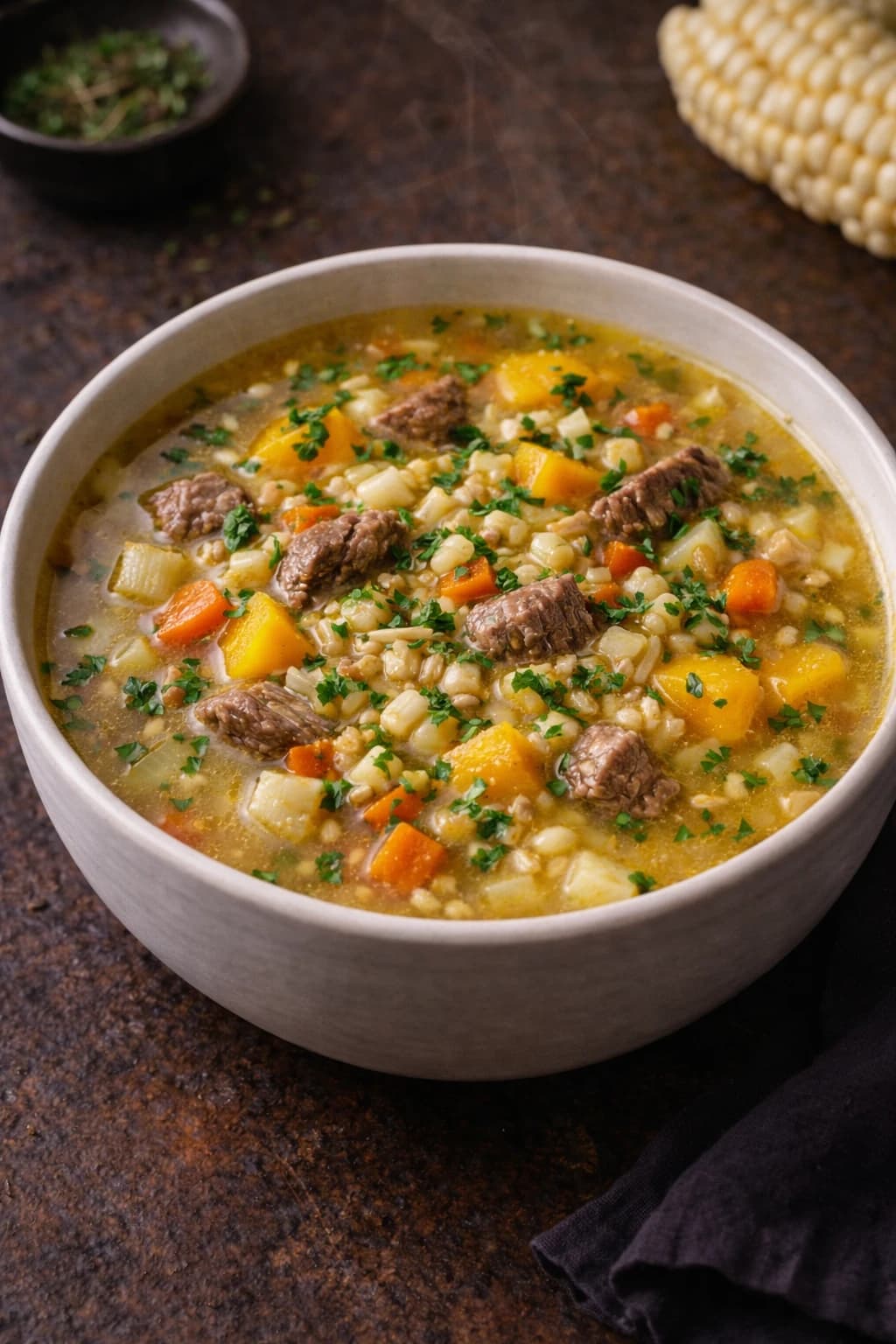 Peruvian Wheat Soup