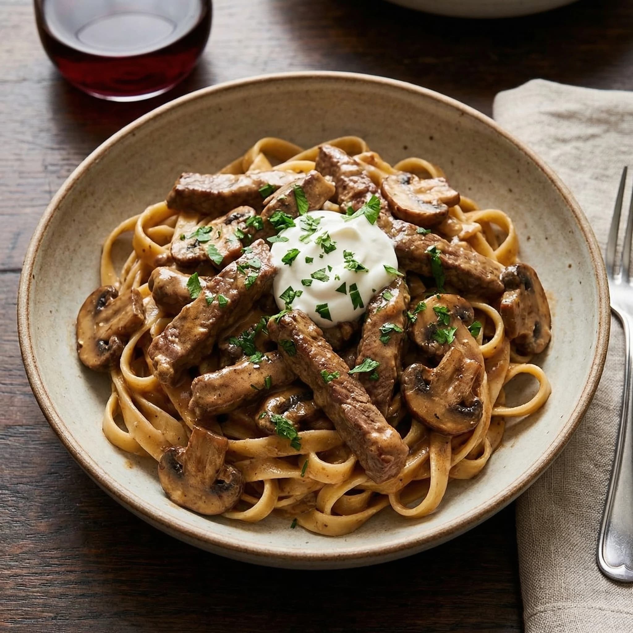 Beef Stroganoff