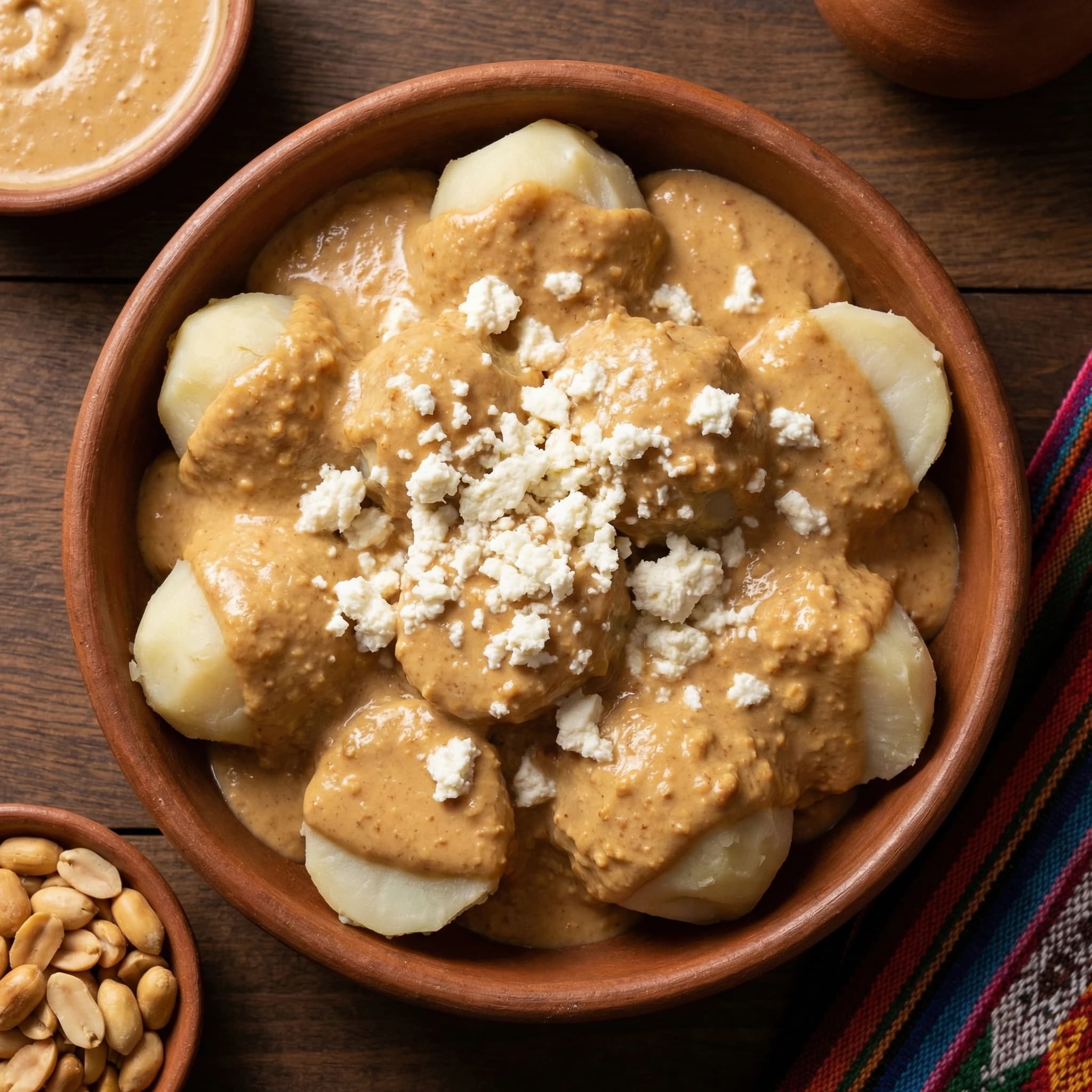 Tunta with Peanut Sauce